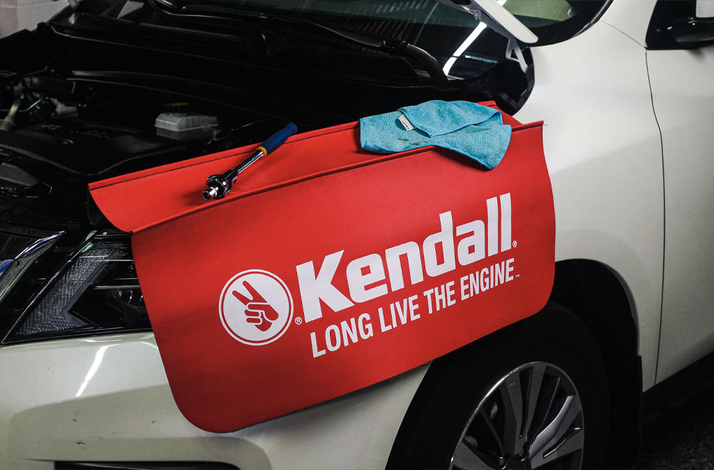 Professional Fender Cover with the Kendall logo