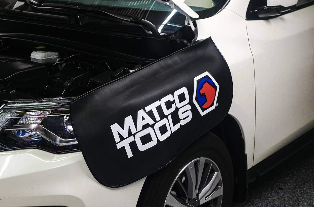 Custom printed automotive fender covers deals